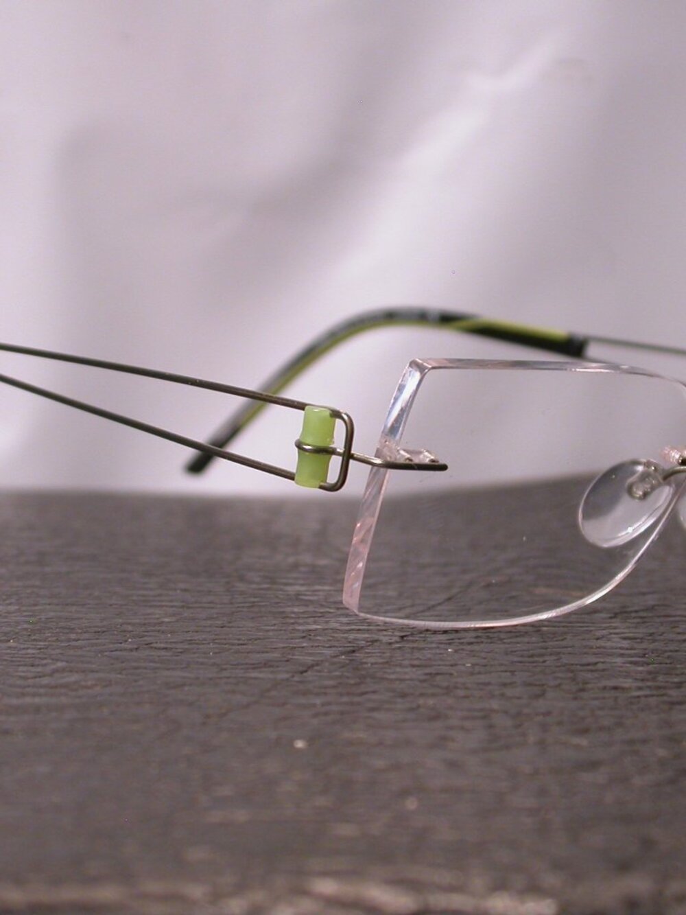 Silhouette Titan Frameless Lime Green Wire Eyeglasses Made in Austria